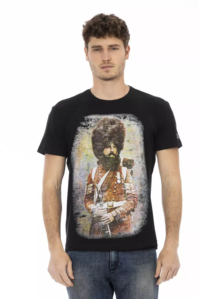 Trussardi Action Black Cotton Men's T-Shirt | Regal Royce