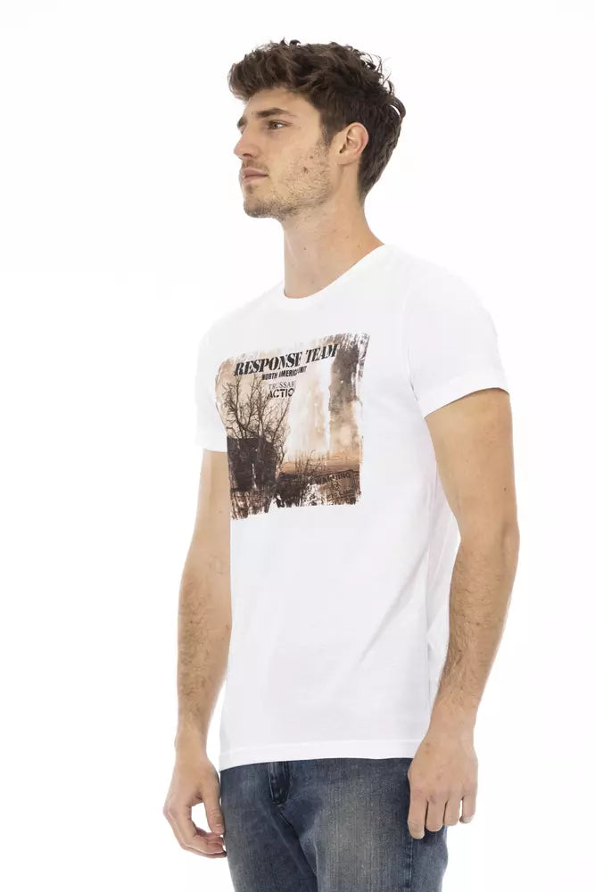 Trussardi Action White Cotton T-Shirt