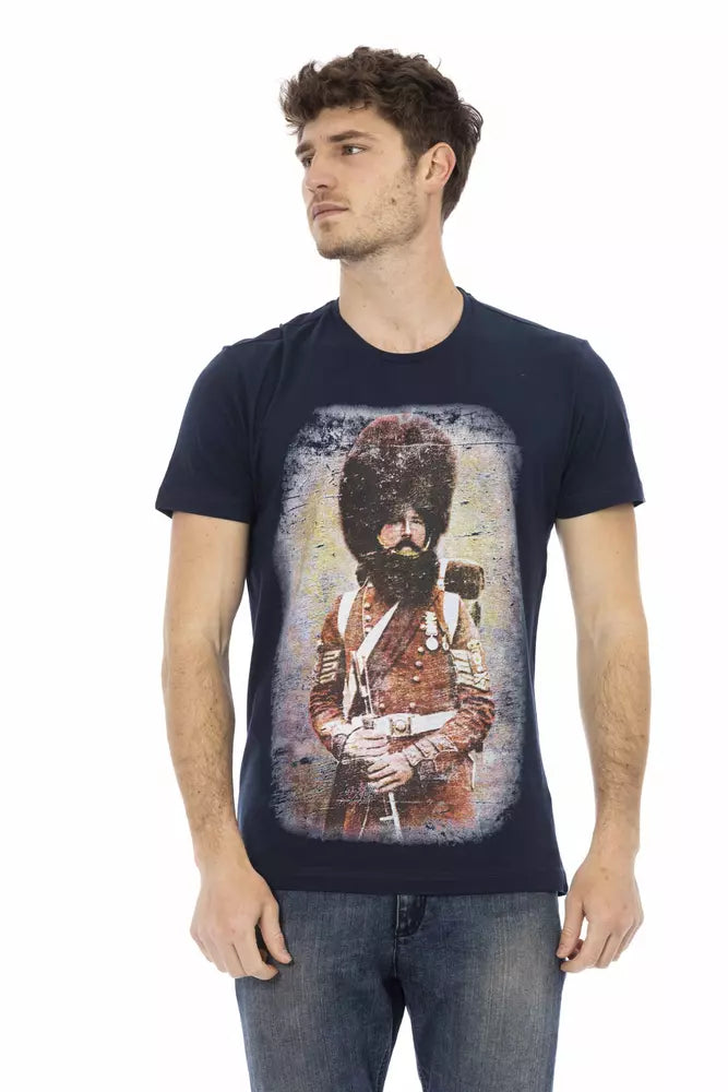 Trussardi Action Blue Cotton T-Shirt