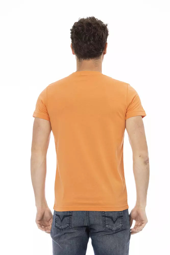 Trussardi Action Orange Cotton Men's T-Shirt | Regal Royce