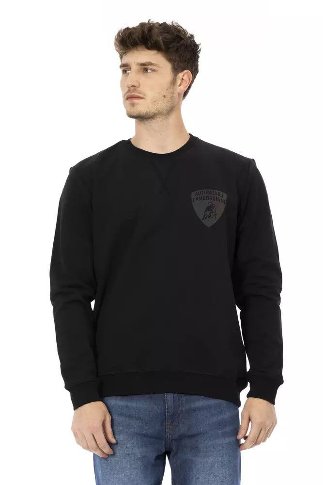 Automobili Lamborghini Black Cotton Men Sweater | Regal Royce