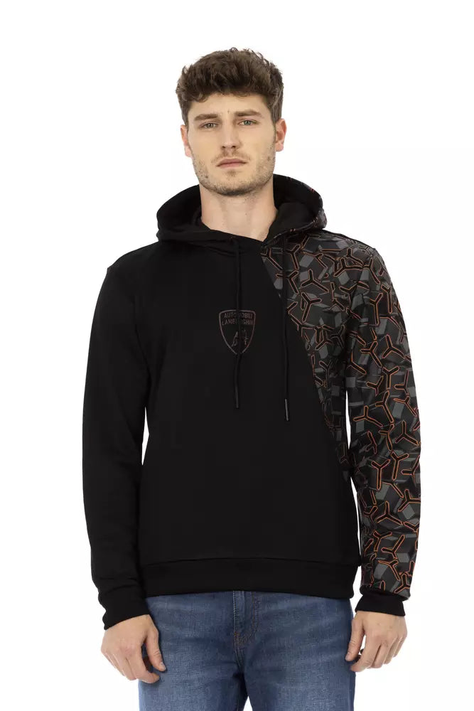 Automobili Lamborghini Black Cotton Men's Hoodie | Regal Royce