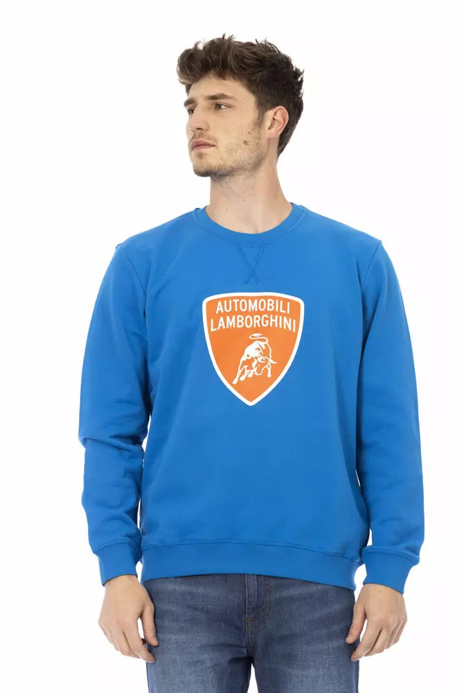 Automobili Lamborghini Blue Cotton Men Sweater | Regal Royce