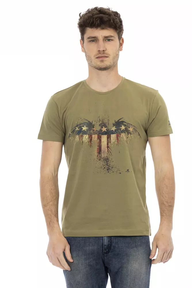 Trussardi Action Green Cotton Men's T-Shirt | Regal Royce