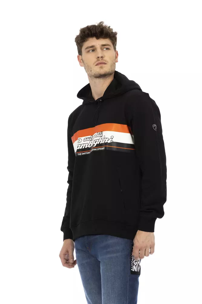 Automobili Lamborghini Black Cotton Men Hoodie | Regal Royce