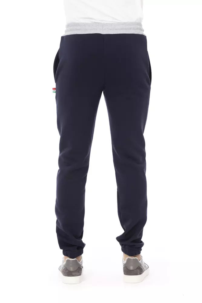 Baldinini Trend Blue Cotton Men Sport Pant | Regal Royce