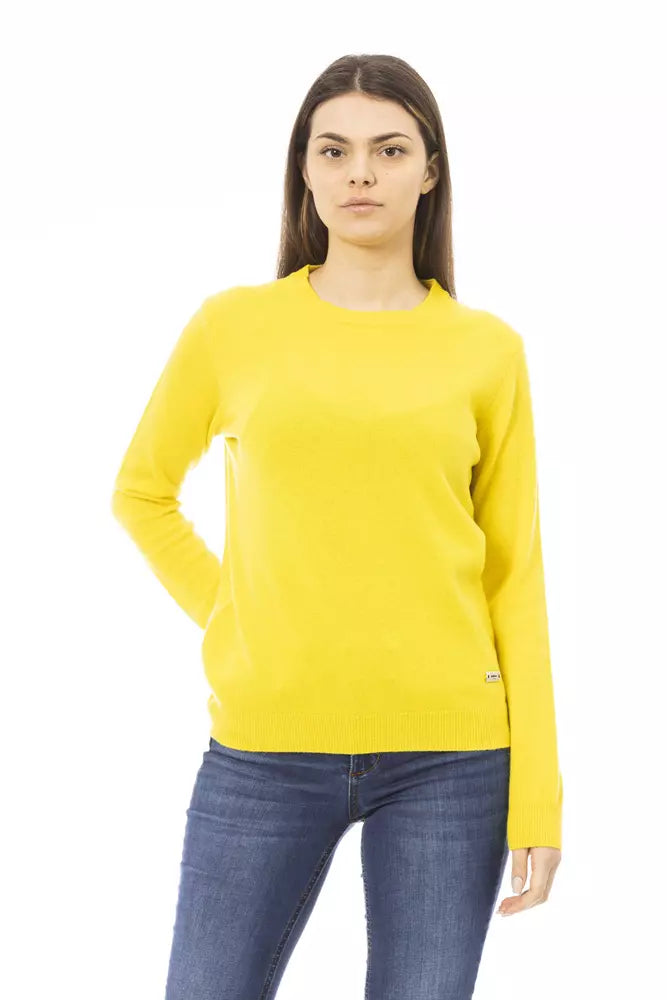 Baldinini Trend Yellow Wool Women Sweater | Regal Royce