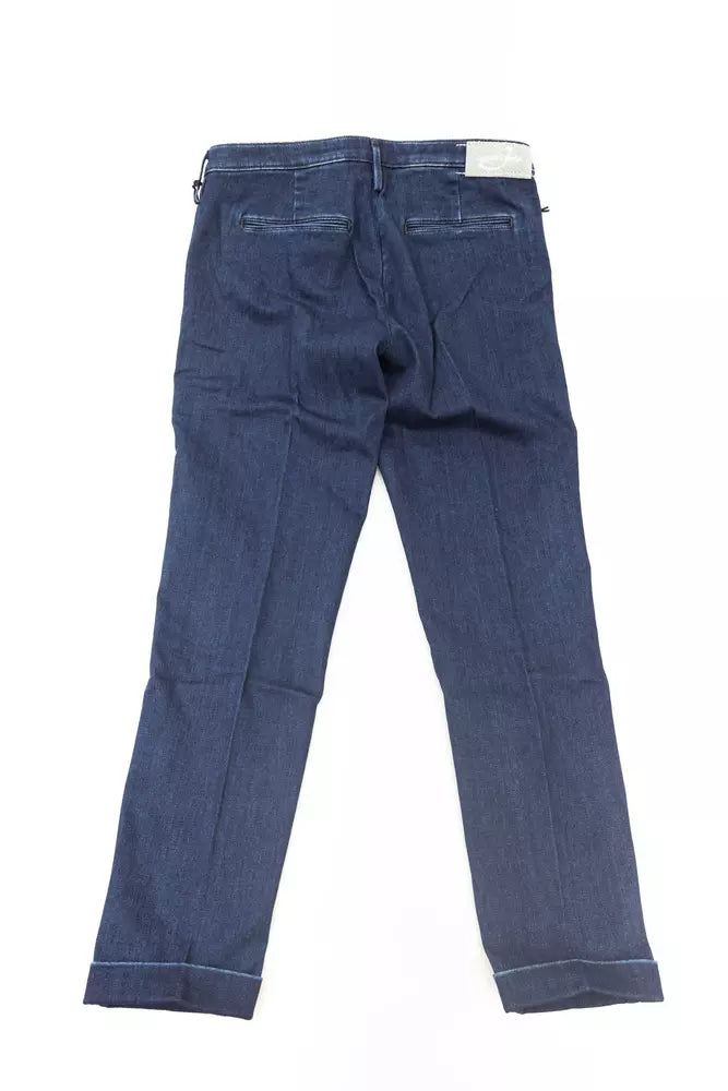 Jacob Cohen Blue Cotton Women Jeans | Regal Royce