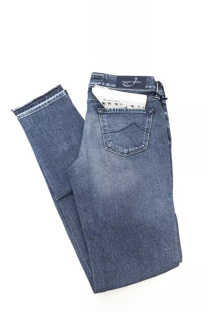 Jacob Cohen Blue Cotton Women Jeans | Regal Royce