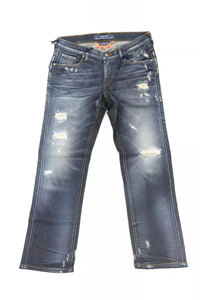 Jacob Cohen Blue Cotton Jeans & Pant | Regal Royce