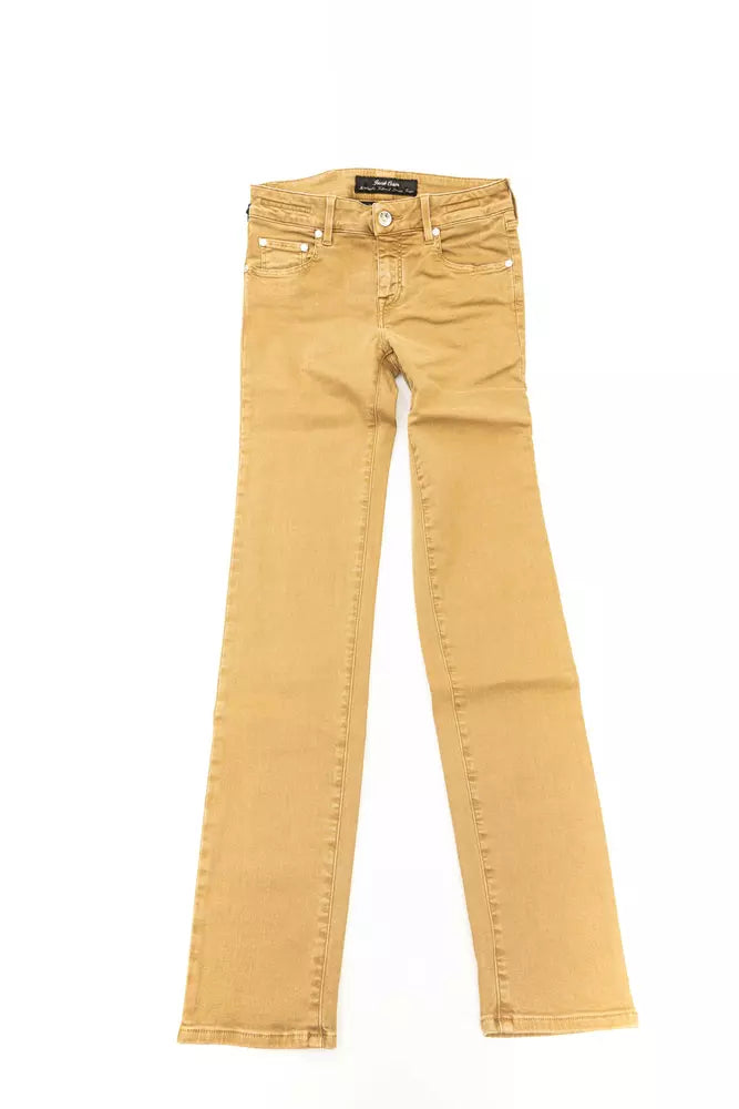 Jacob Cohen Beige Cotton Women Jeans | Regal Royce