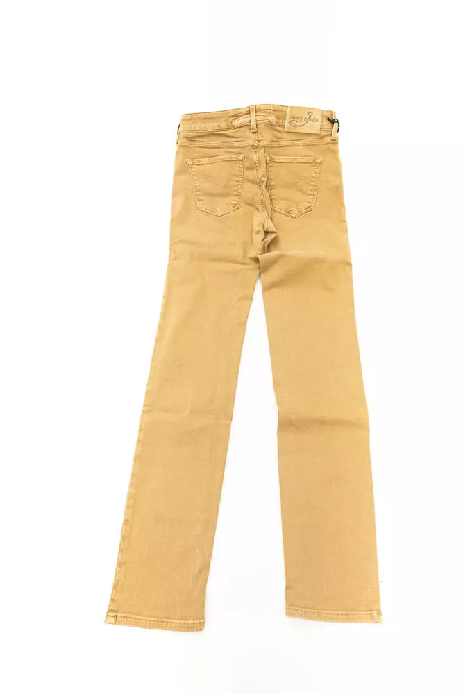 Jacob Cohen Beige Cotton Women Jeans | Regal Royce
