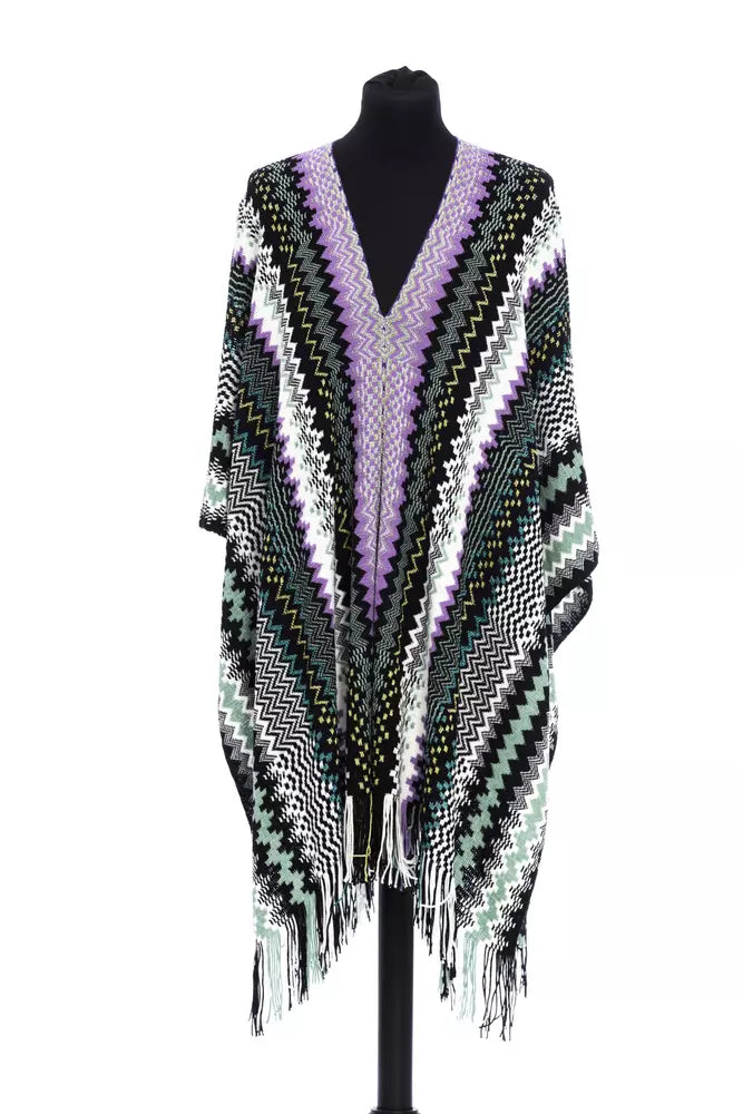 Missoni Multicolor Wool Women Poncho | Regal Royce