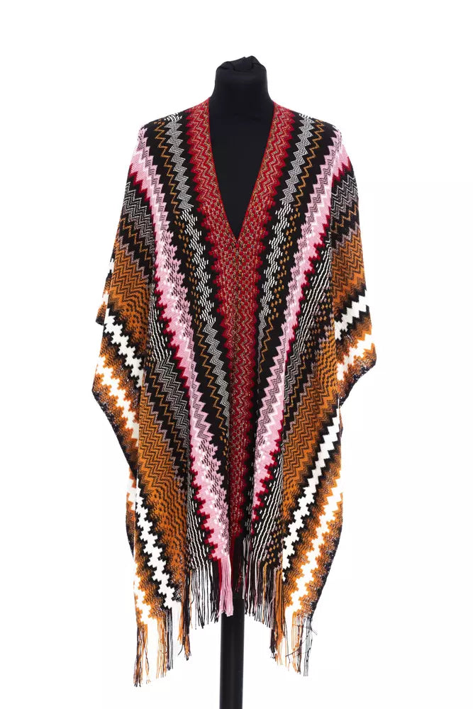 Missoni Multicolor Wool Women Poncho | Regal Royce