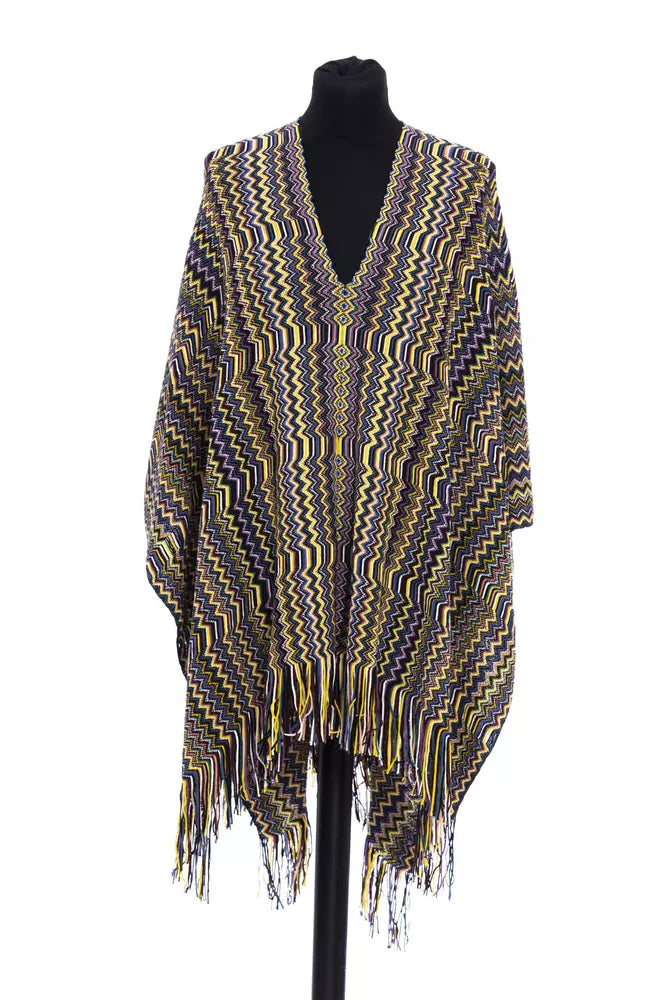 Missoni Multicolor Wool Women Poncho | Regal Royce