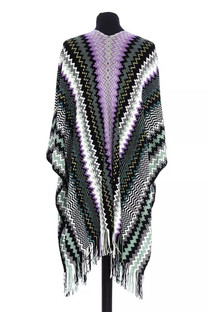Missoni Multicolor Wool Women Poncho | Regal Royce