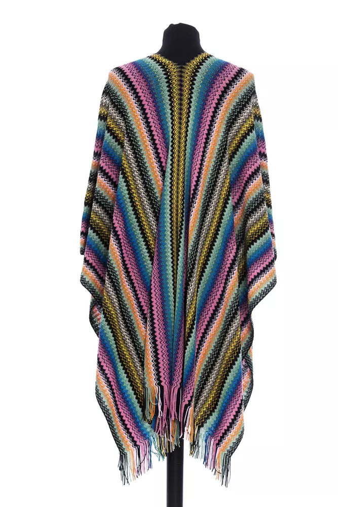 Missoni Multicolor Wool Women Poncho | Regal Royce