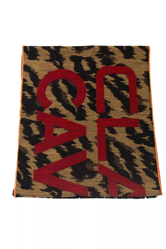 Cavalli Class Brown Wool Men Scarf | Regal Royce