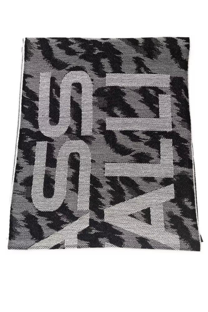 Cavalli Class Gray Wool Men Scarf | Regal Royce