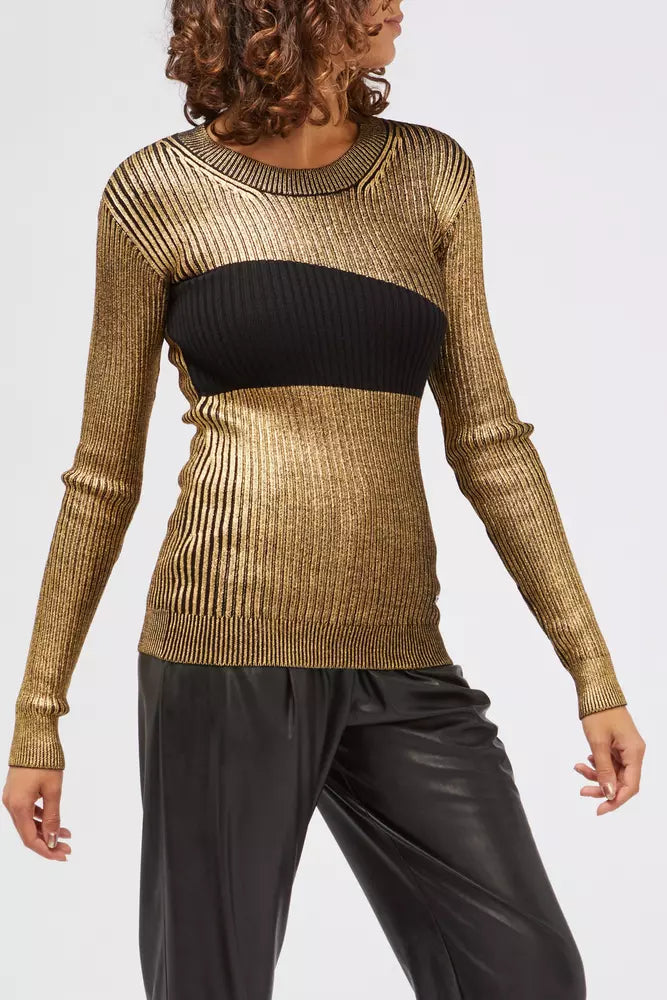 Custo Barcelona Gold Wool Women Sweater | Regal Royce