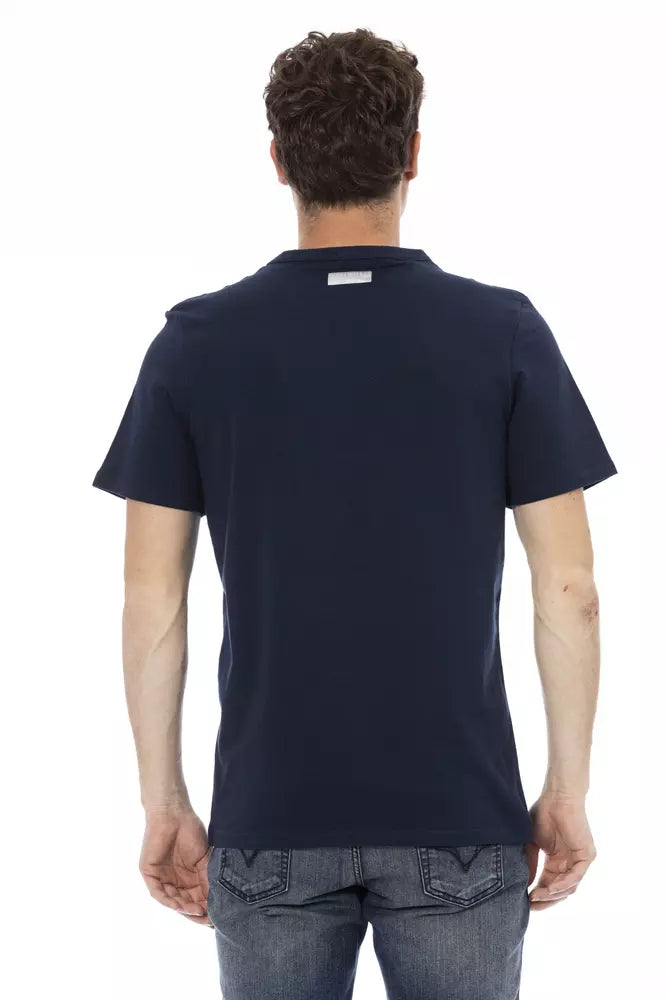 Bikkembergs Blue Cotton Men T-Shirt | Regal Royce