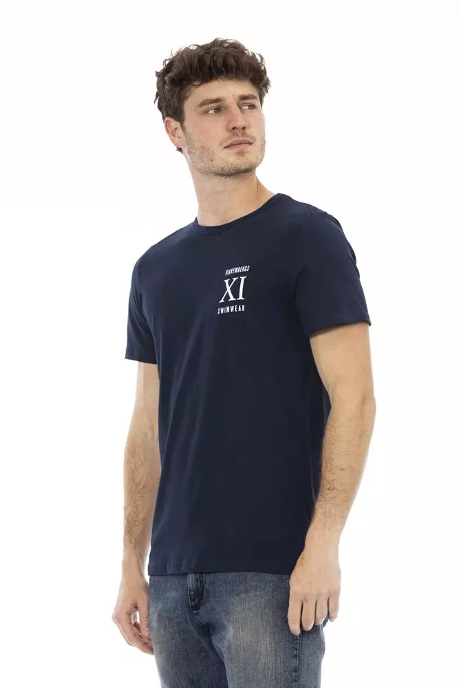 Bikkembergs Blue Cotton Men T-Shirt | Regal Royce