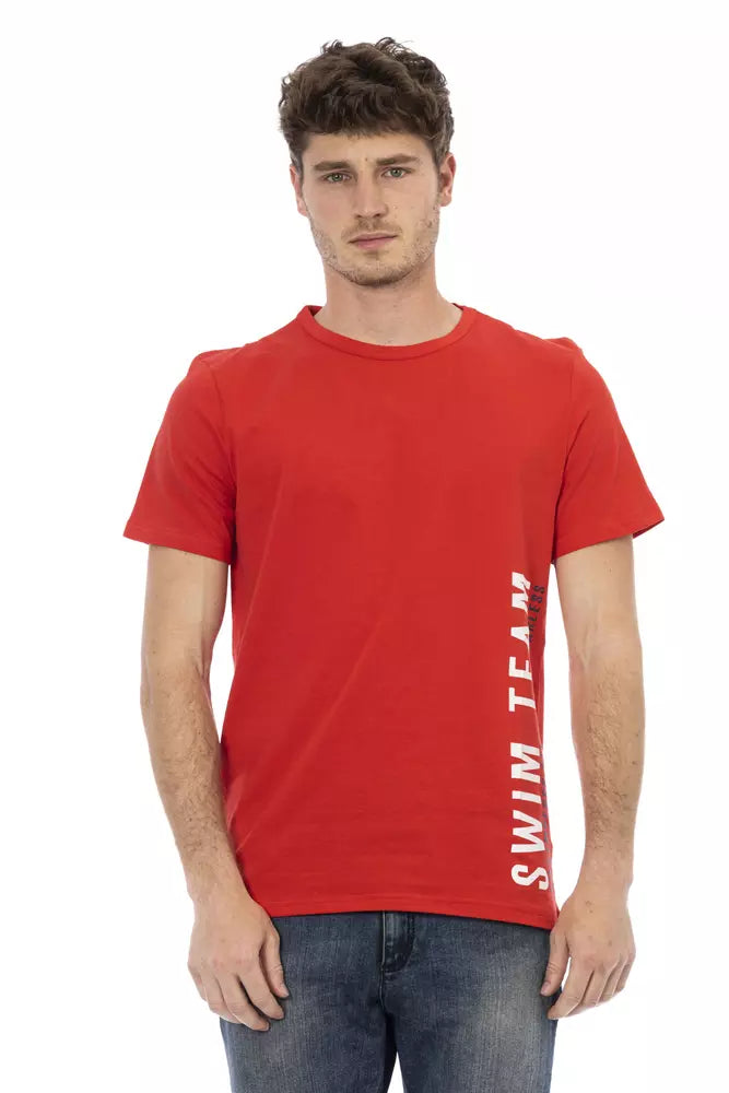 Bikkembergs Red Cotton Men T-Shirt | Regal Royce
