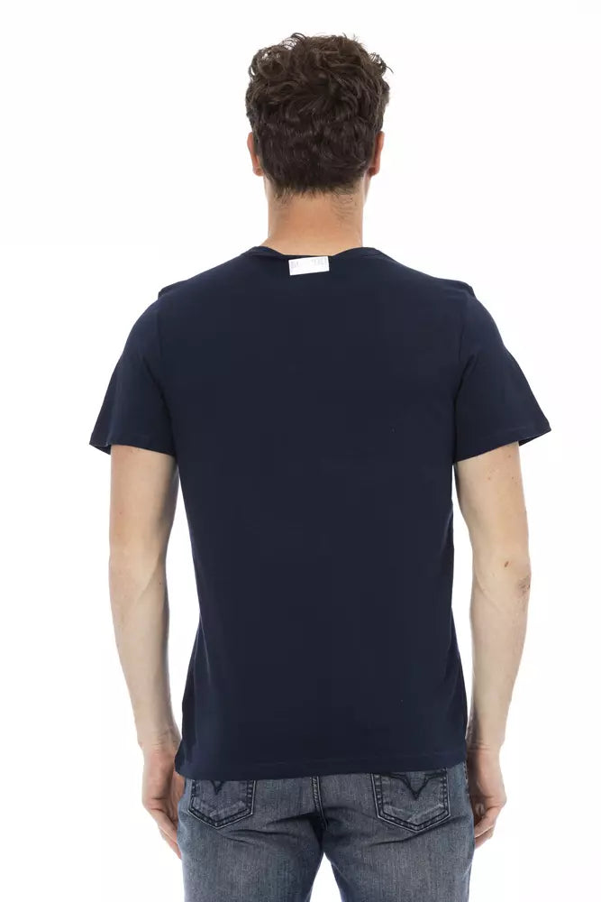 Bikkembergs Blue Cotton Men T-Shirt | Regal Royce