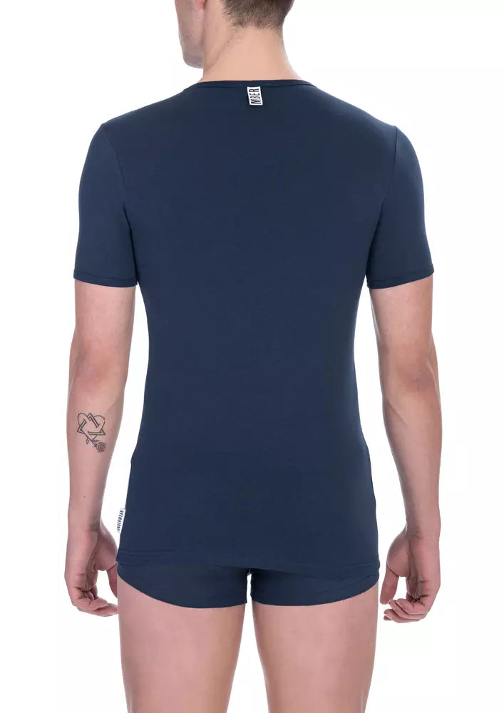 Bikkembergs Blue Cotton Men's T-Shirt | Regal Royce