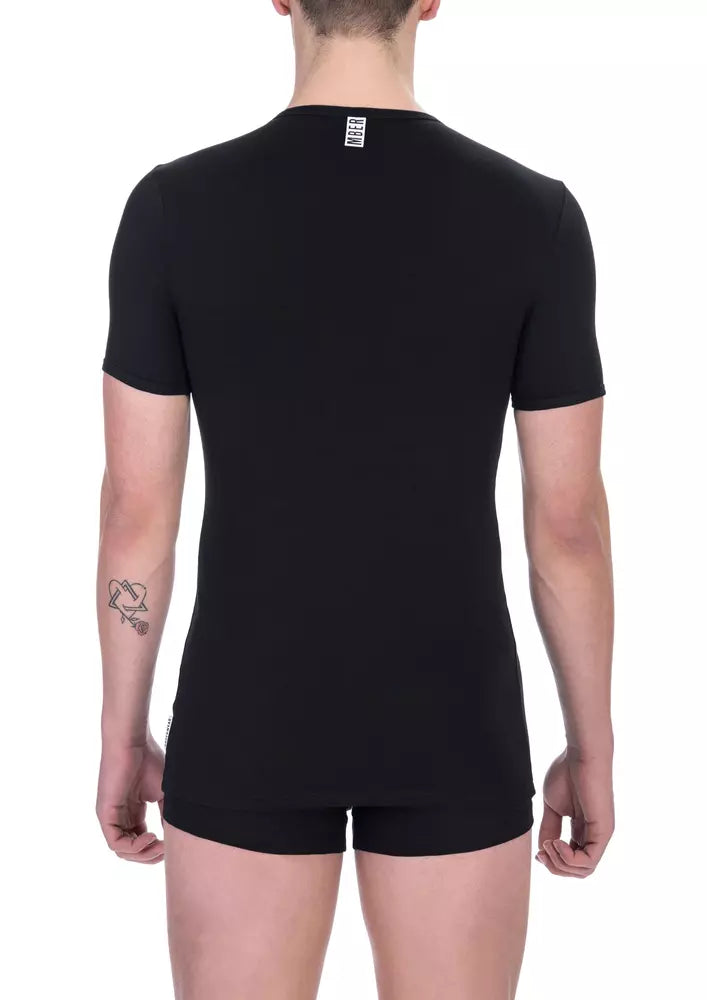 Bikkembergs Black Cotton Men's T-Shirt | Regal Royce