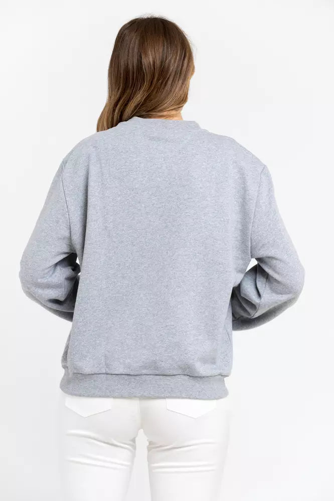 Trussardi Gray Cotton Women Sweatshirt | Regal Royce
