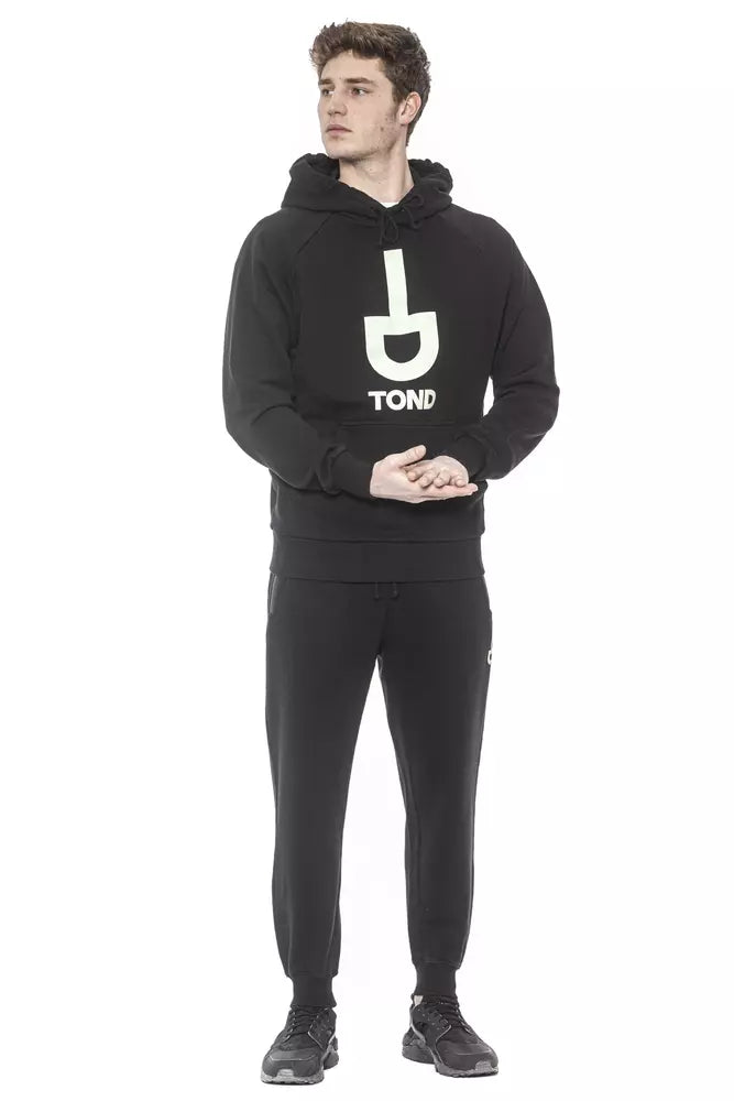Tond Black Cotton Men Sweater | Regal Royce