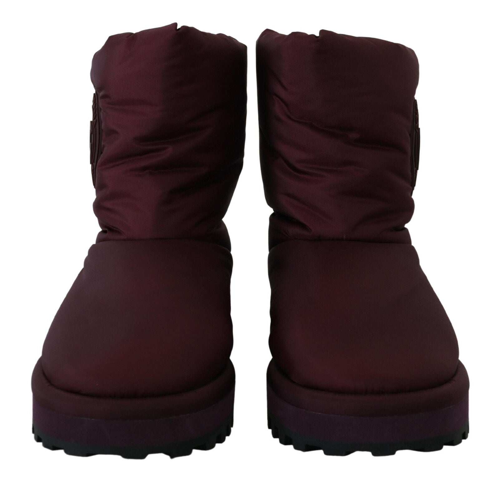 Dolce & Gabbana Bordeaux Nylon Boots Padded Mid Shoes | Regal Royce