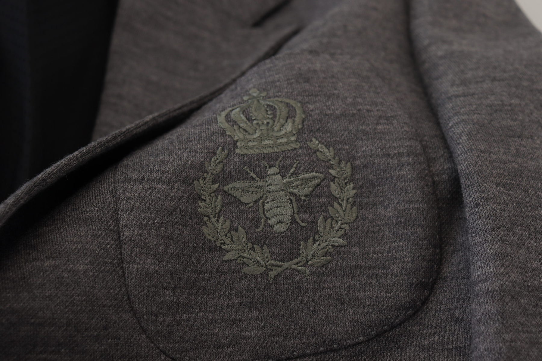 Dolce & Gabbana Gray Wool Stretch Slim Fit Jacket Blazer | Regal Royce