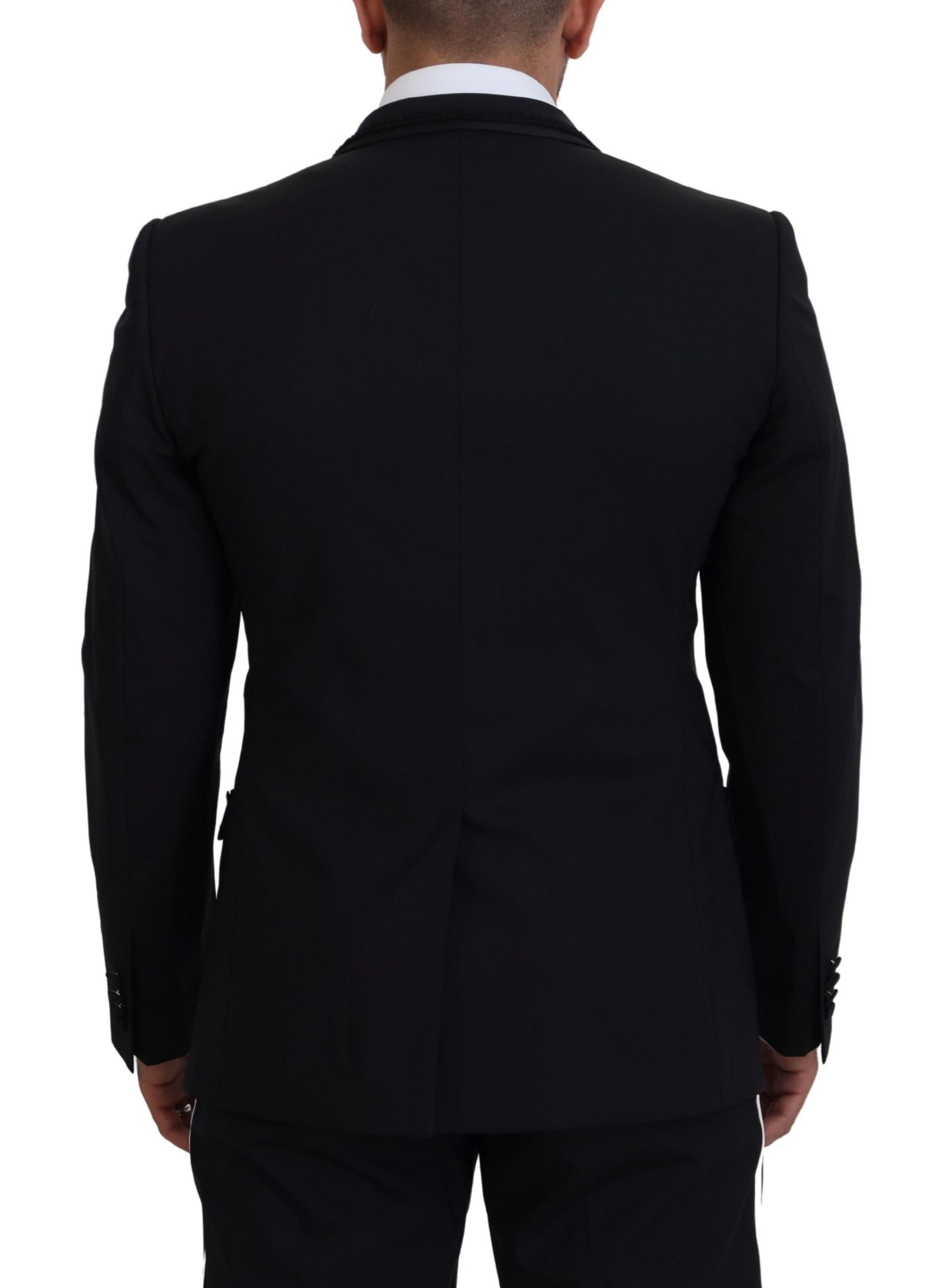 Dolce & Gabbana Black MARTINI Slim Fit Jacket Blazer | Regal Royce