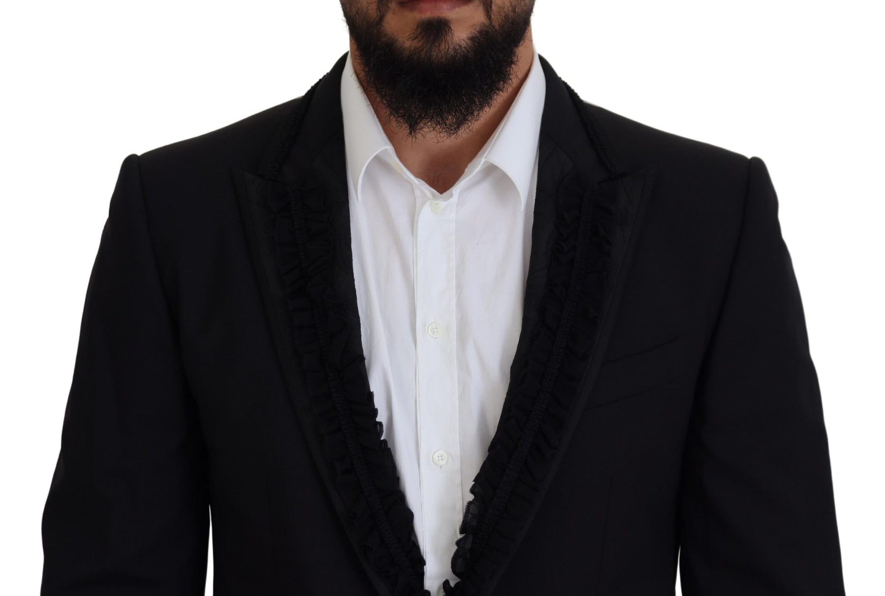 Dolce & Gabbana Black MARTINI Slim Fit Jacket Blazer | Regal Royce