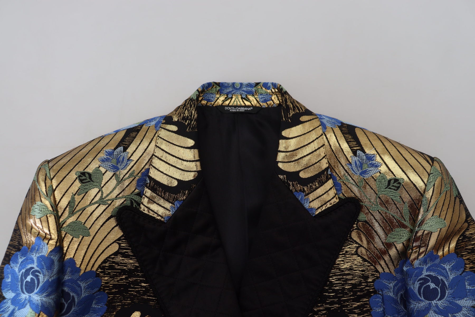 Dolce & Gabbana Gold Lurex Double Breasted Jacket Blazer | Regal Royce