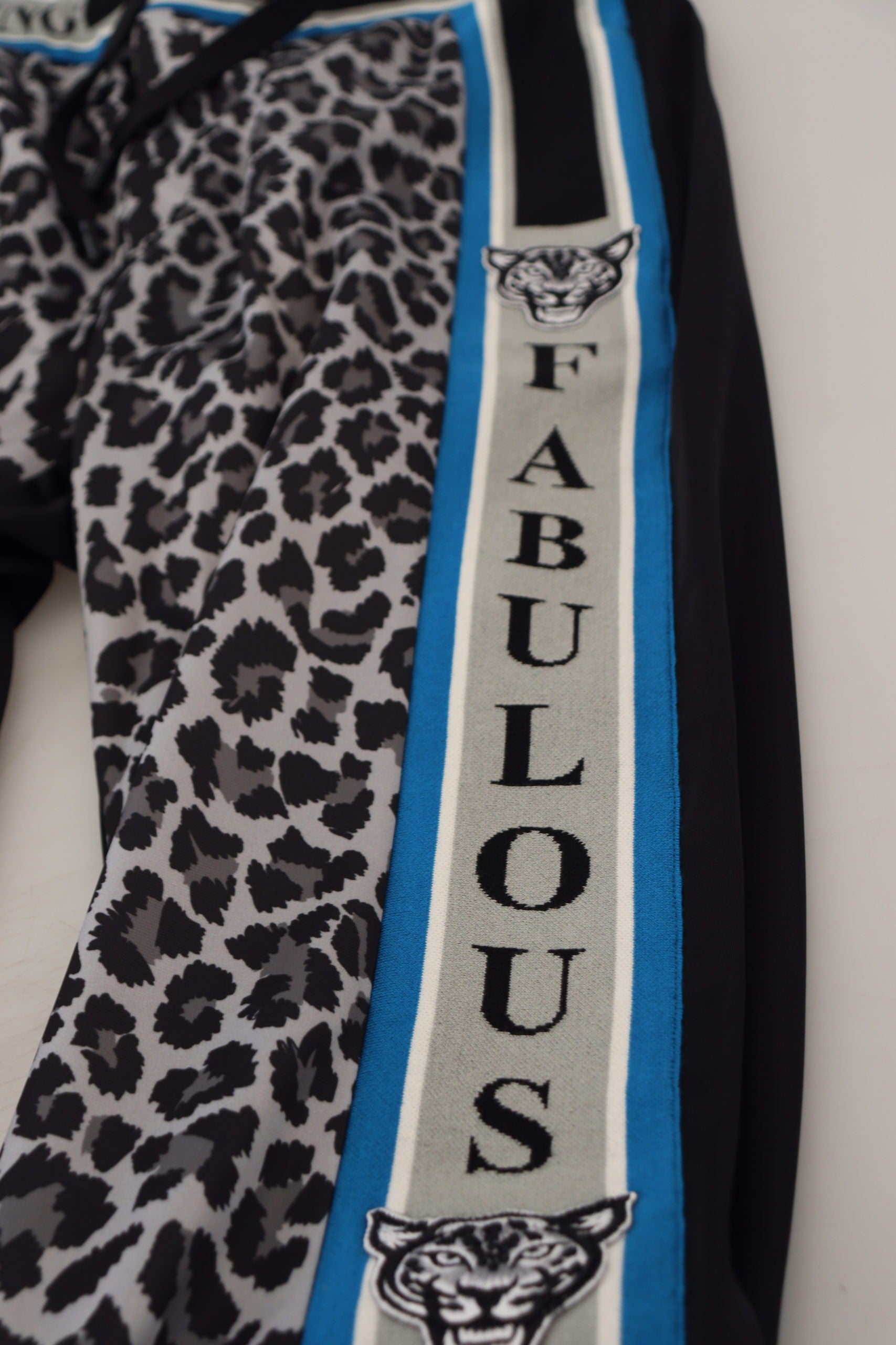 Dolce & Gabbana Multicolor DG King Leopard Print Jogger Pants | Regal Royce