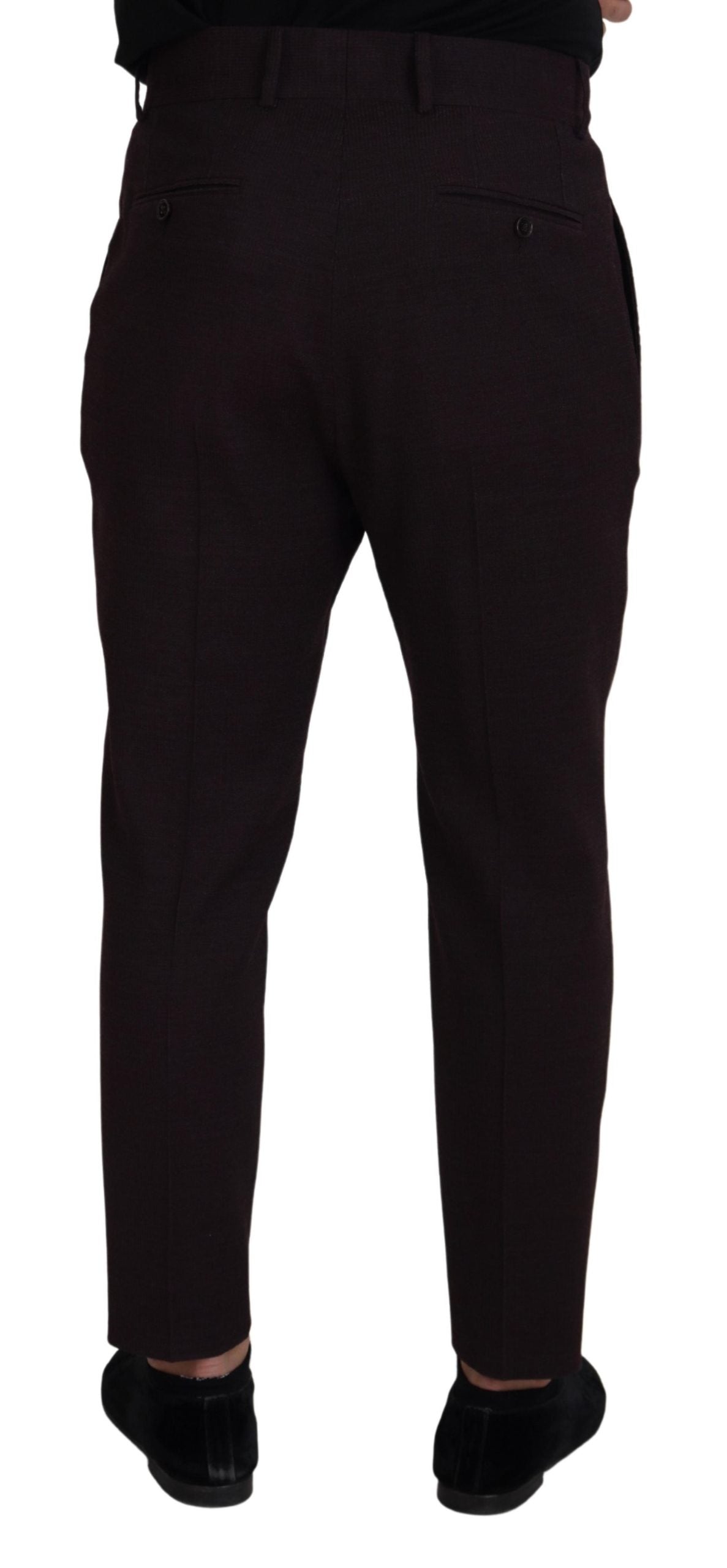 Dolce & Gabbana Brown Cotton Chino Men Pants | Regal Royce