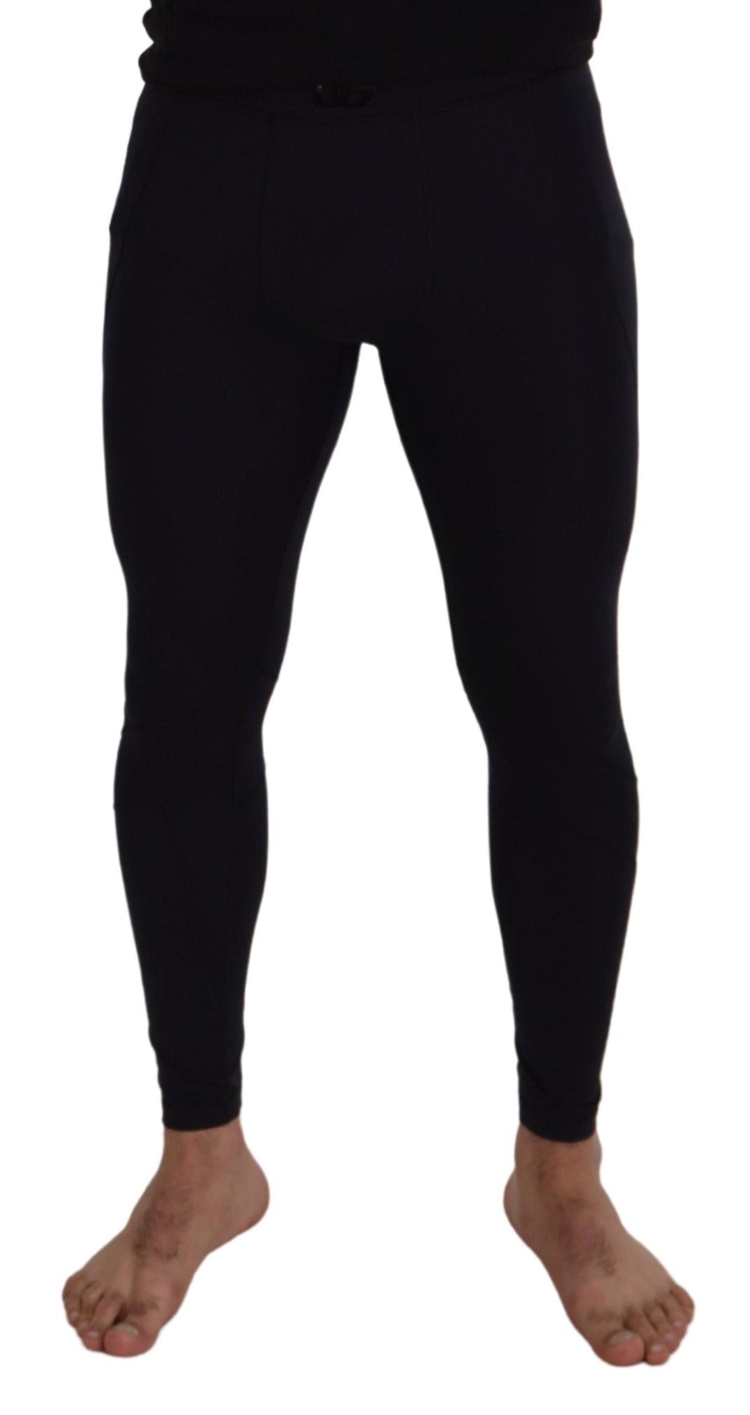 Dolce & Gabbana Black Nylon Slim Fit Stretch Pants | Regal Royce
