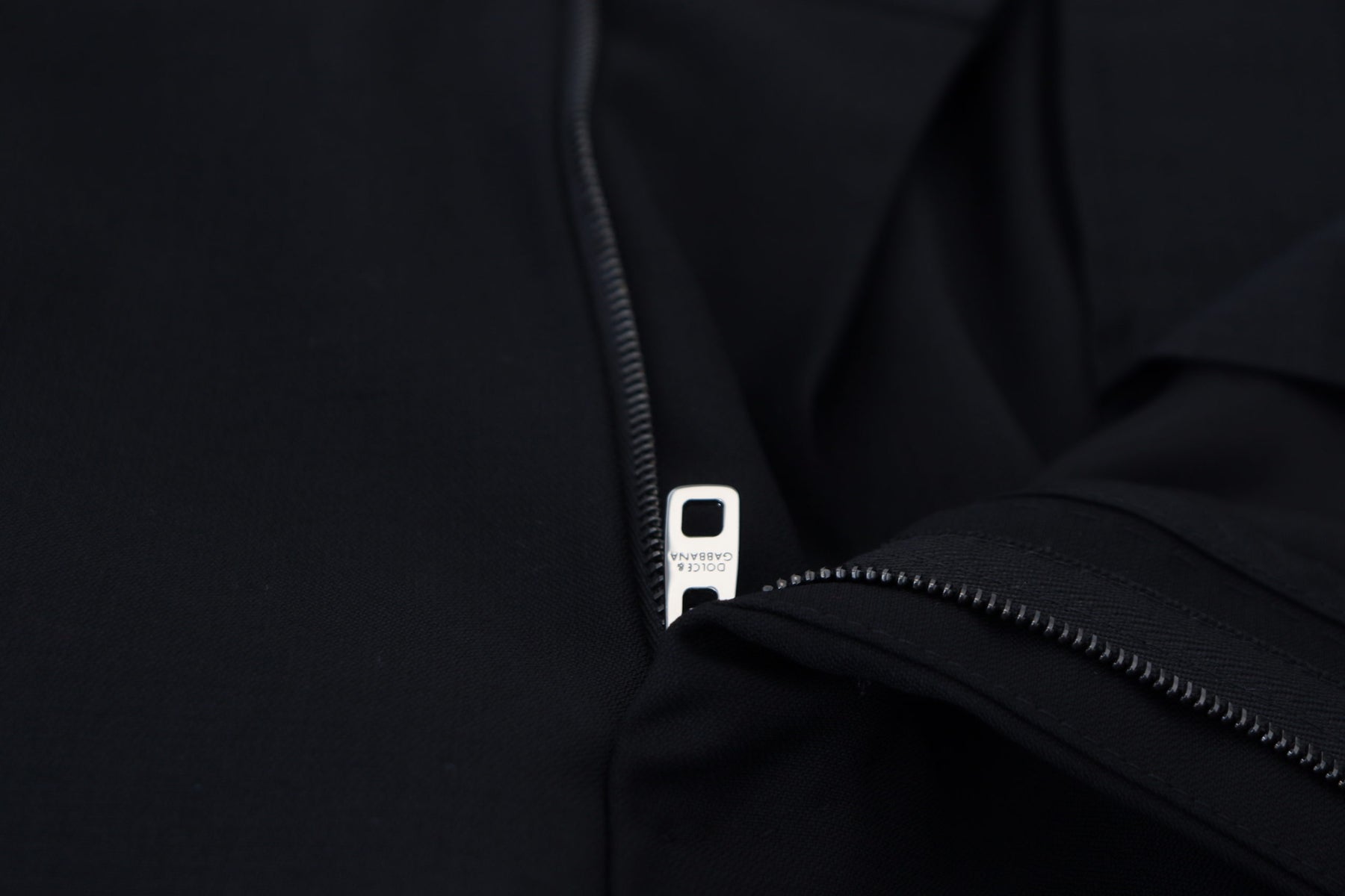 Dolce & Gabbana Black Wool Chino Formal Pants | Regal Royce