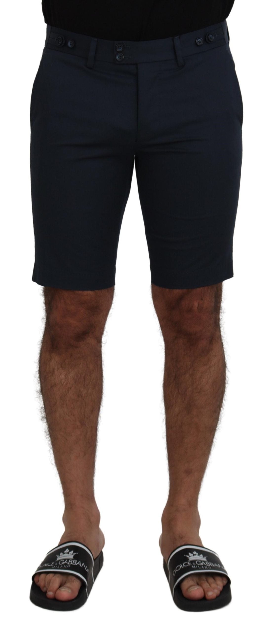 Dolce & Gabbana Blue Bermuda Low Waist Men Shorts | Regal Royce
