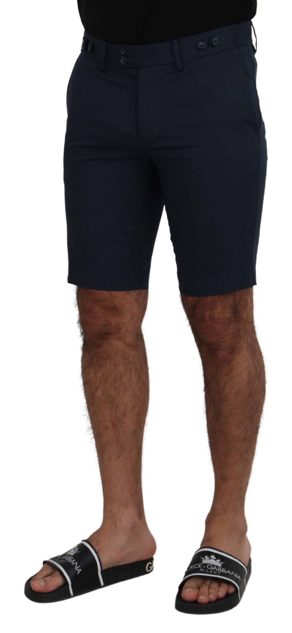 Dolce & Gabbana Blue Bermuda Low Waist Men Shorts | Regal Royce