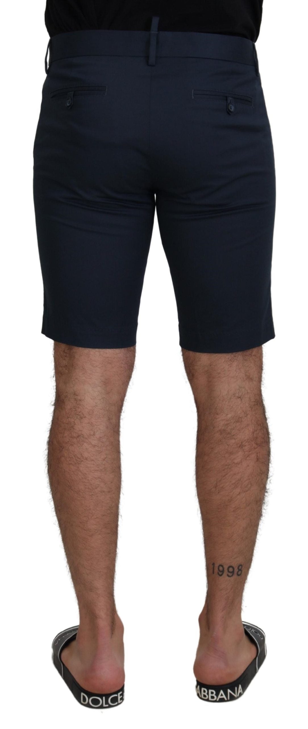 Dolce & Gabbana Blue Bermuda Low Waist Men Shorts | Regal Royce