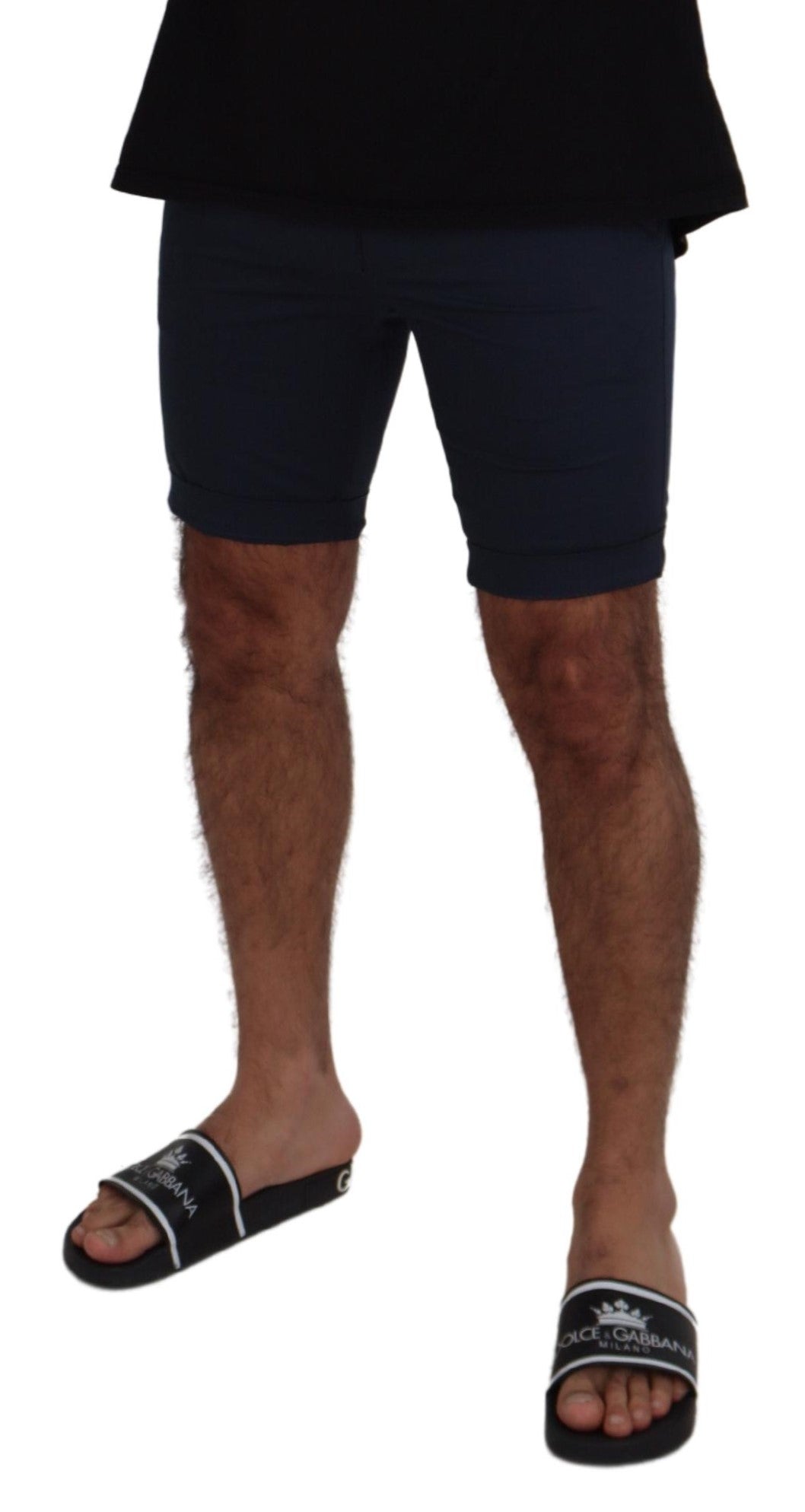 Dolce & Gabbana Blue Bermuda Low Waist Men Shorts | Regal Royce