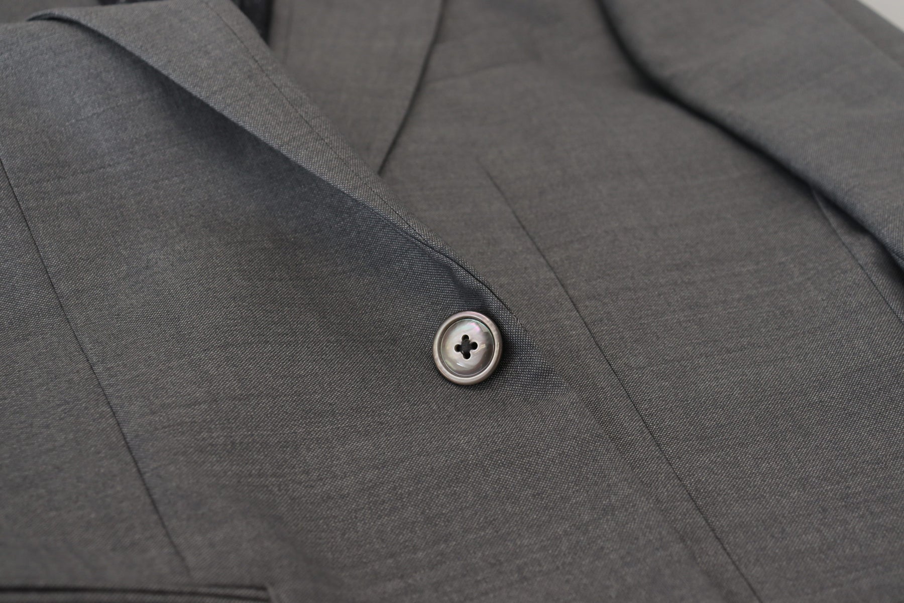 Dolce & Gabbana Gray Wool Silk Slim Fit Jacket Blazer | Regal Royce