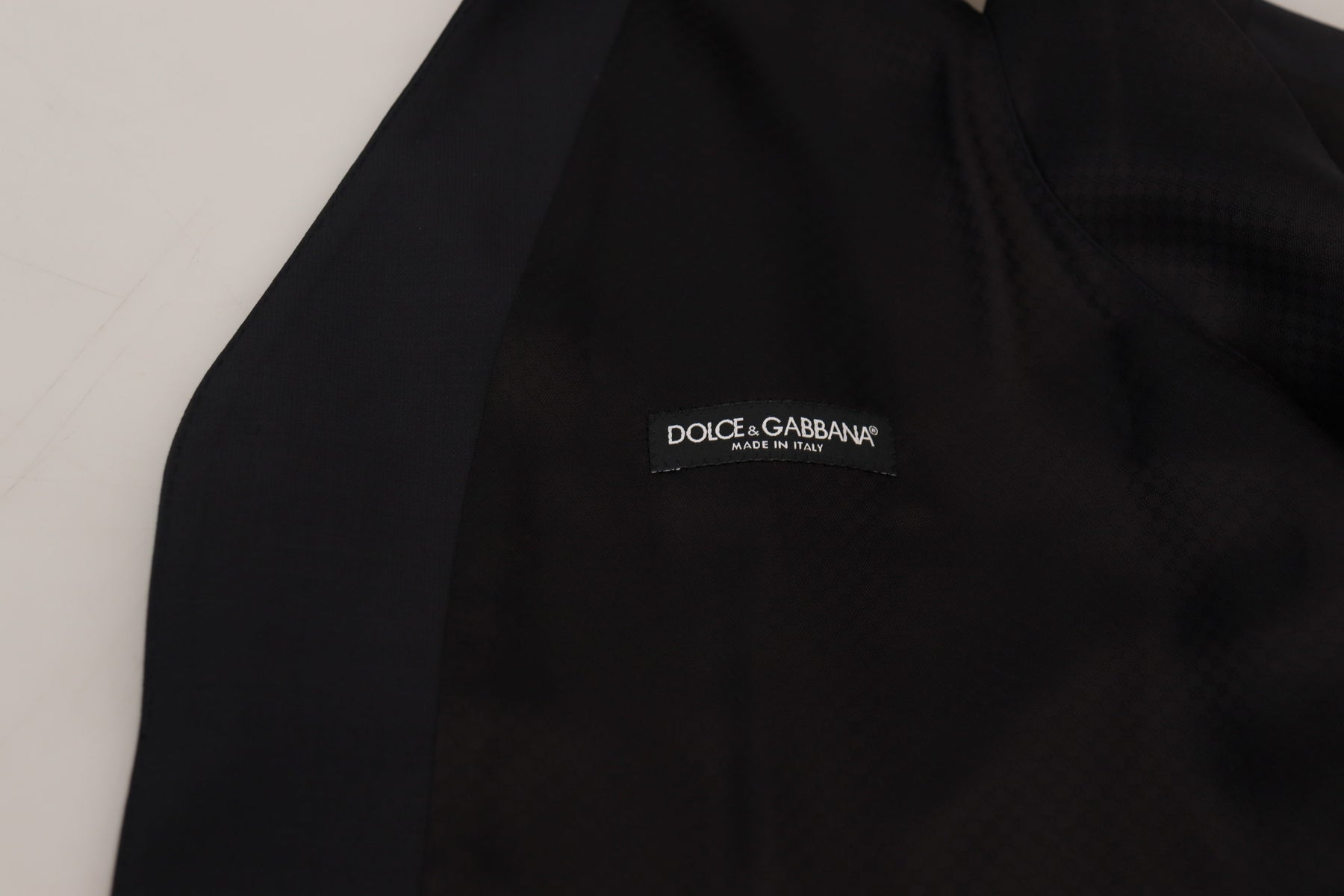 Dolce & Gabbana Black Wool Stretch Waistcoat Formal Vest | Regal Royce