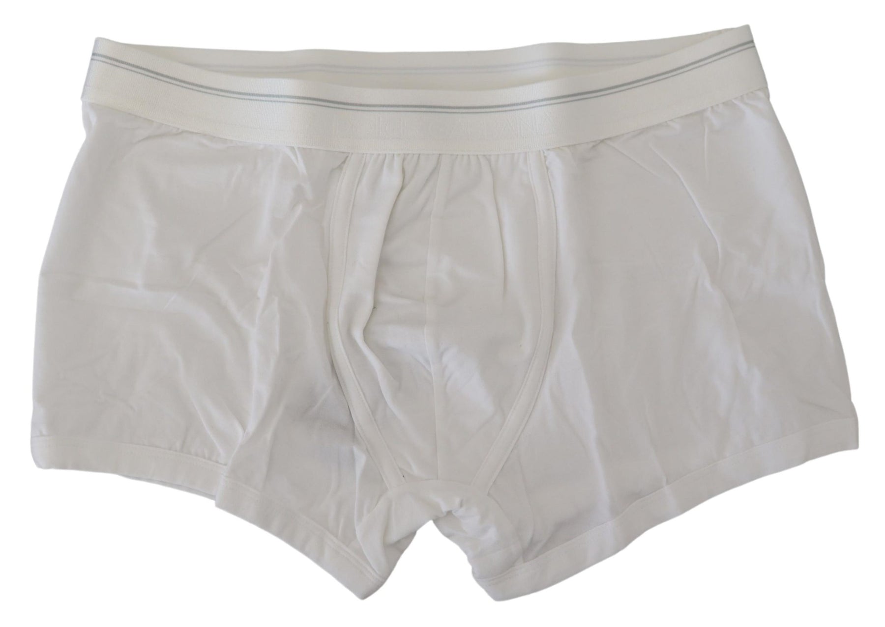Dolce & Gabbana White Cotton Blend Regular Boxer Underwear | Regal Royce