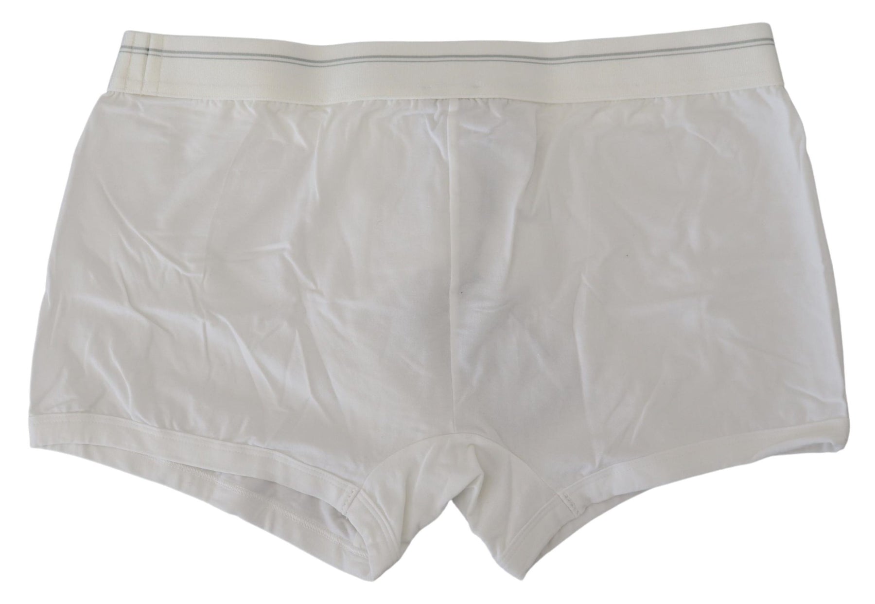 Dolce & Gabbana White Cotton Blend Regular Boxer Underwear | Regal Royce