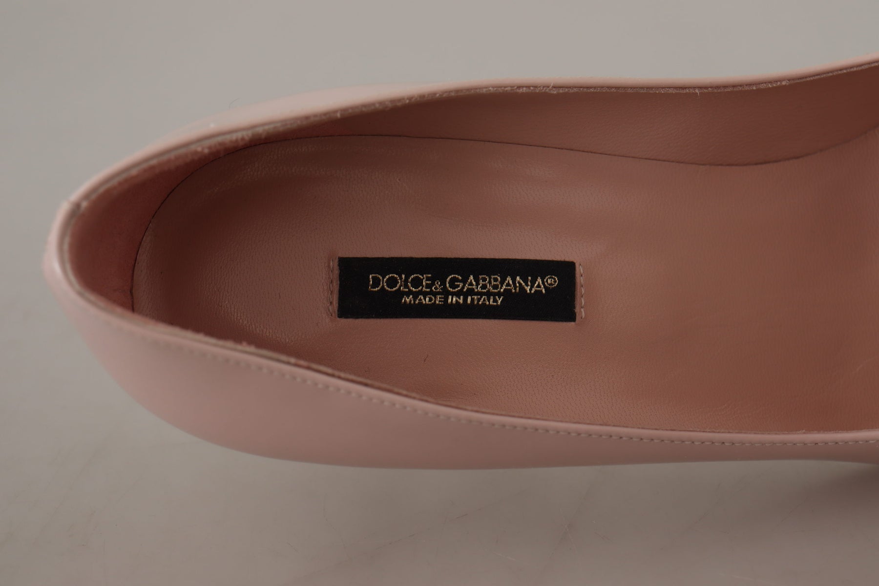 Dolce & Gabbana Pink Patent Leather Kitten Heels Pumps Shoes | Regal Royce